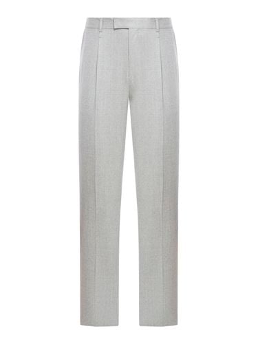 Solid Pure Wool One Pleat Pants, 270 Gr, Regular Fit, 18,5 - Zegna - Modalova