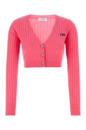 Fuchsia Wool Blend Cardigan - Off-White - Modalova