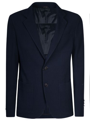 Patched Pocket Knit Blazer - Giorgio Armani - Modalova