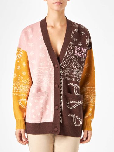 Woman Cardigan With Bandanna Print - MC2 Saint Barth - Modalova