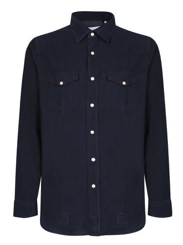 Lardini Blue Corduroy Shirt - Lardini - Modalova