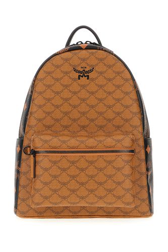 Printed Synthetic Leather Backpack - MCM - Modalova