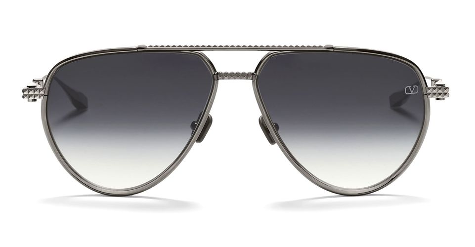 V-stud Ii - Black Rhodium Sunglasses - Valentino Eyewear - Modalova