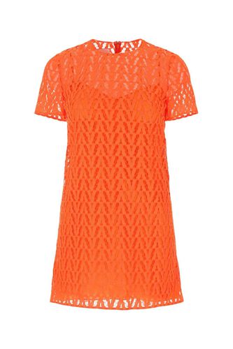 Logo Patterned Layered Mini Dress - Valentino Garavani - Modalova