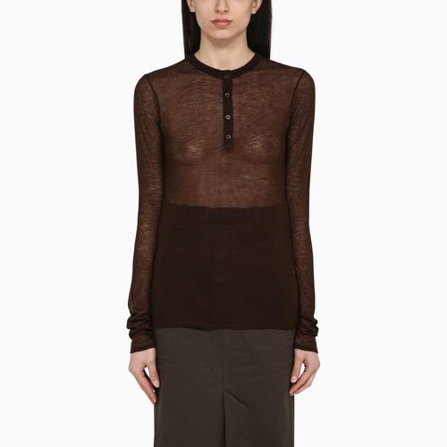 Brown Hanley Sweater In Wool Blend - Saint Laurent - Modalova