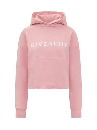 Givenchy Cropped Logo Hoodie - Givenchy - Modalova