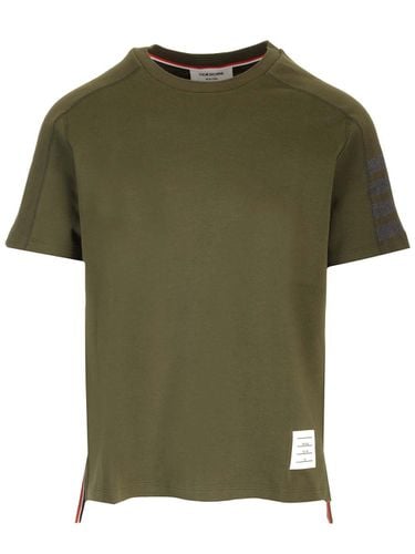 Thom Browne Green T-shirt 4-bar - Thom Browne - Modalova