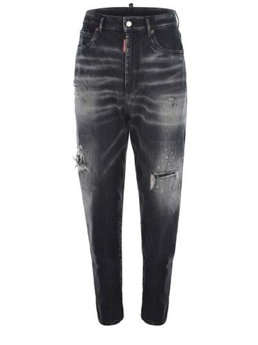 Distressed Straight-leg Jeans - Dsquared2 - Modalova