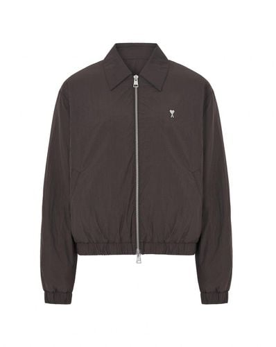 Paris Ami De Coeur Zip-up Jacket - Ami Alexandre Mattiussi - Modalova