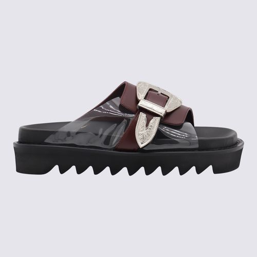 Toga Pulla Burgundy Leather Flats - Toga Pulla - Modalova