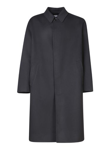 Lardini Double Wool Black Coat - Lardini - Modalova