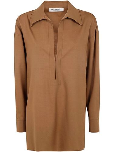 Tropical Wool Shirt - Philosophy di Lorenzo Serafini - Modalova