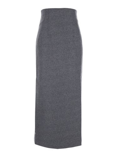 Shelby High-waist Midi Skirt In Wool Woman - The Andamane - Modalova