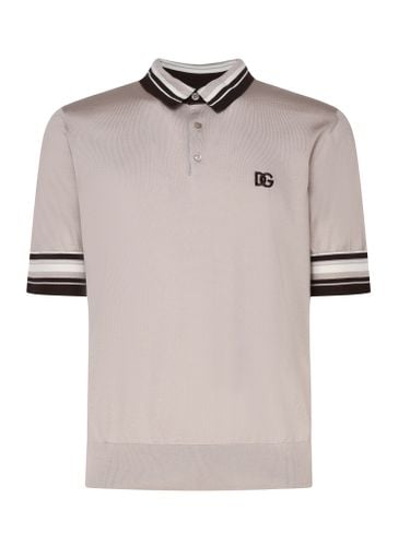 Polo Shirt With Logo On The Chest - Dolce & Gabbana - Modalova