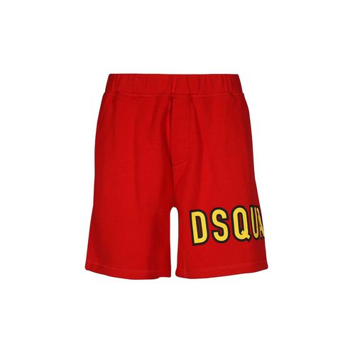 Dsquared2 Cotton Logo Shorts - Dsquared2 - Modalova