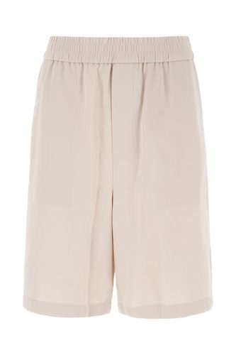 Cappuccino Cotton Bermuda Shorts - Ami Alexandre Mattiussi - Modalova