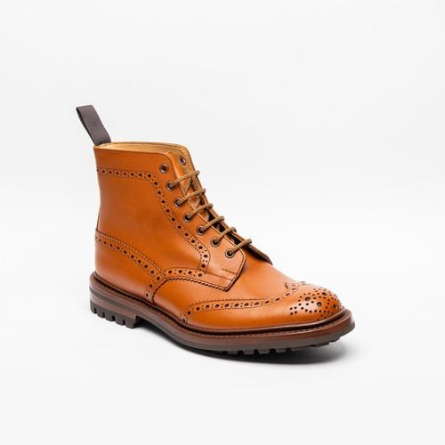 Tricker's Brown Tan Calf Derby Boot - Tricker's - Modalova