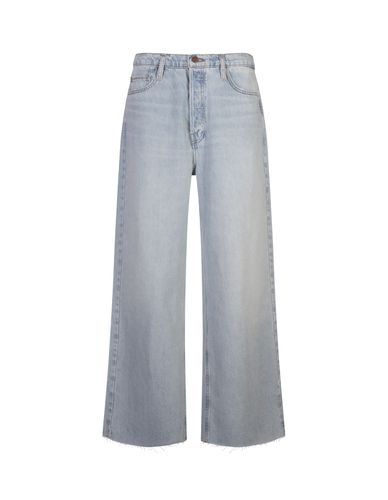 Le Low Baggy Wide Leg Jeans In Fizz Indigo - Frame - Modalova