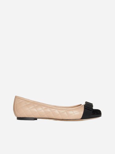 Vara Quilted Nappa Leather Ballet Flats - Ferragamo - Modalova