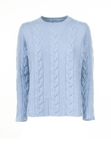 Light Blue Crewneck Sweater Braid - Kangra - Modalova