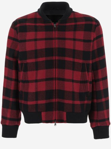 Wool Blend Bomber Jacket With Check Pattern By Todd Snyder - Woolrich - Modalova