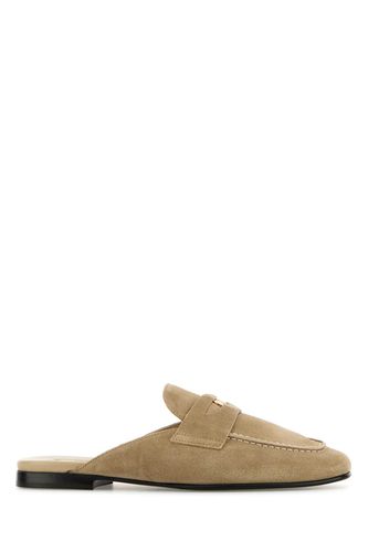 Miu Miu Beige Suede Slippers - Miu Miu - Modalova