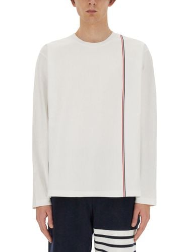 Thom Browne T-shirt With Logo - Thom Browne - Modalova