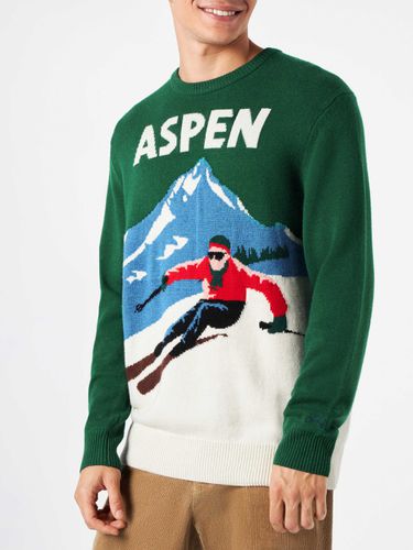 Man Sweater Aspen Vintage Postcard Print - MC2 Saint Barth - Modalova