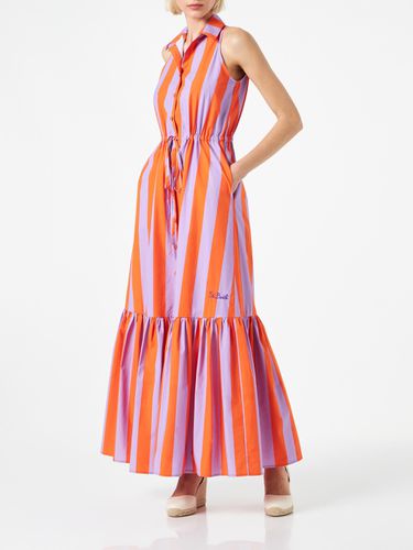 Woman Halterneck Dress With Striped Print - MC2 Saint Barth - Modalova