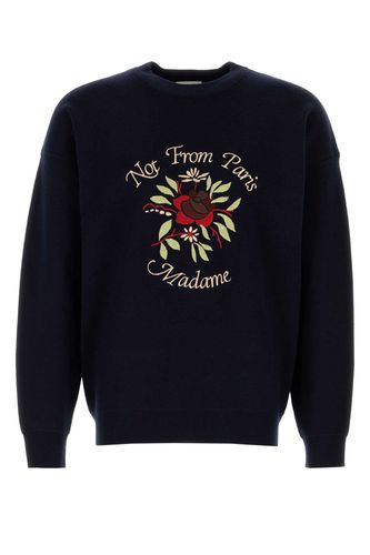 Midnight Blue Wool Sweater - Drôle de Monsieur - Modalova