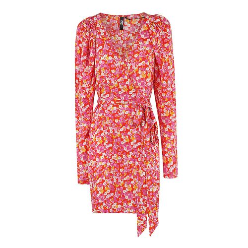 Jacquard Flower Printed Mini Wrap Dress - Rotate by Birger Christensen - Modalova