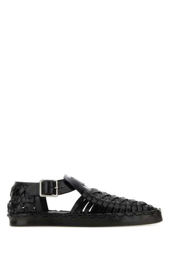 Jil Sander Black Leather Sandals - Jil Sander - Modalova