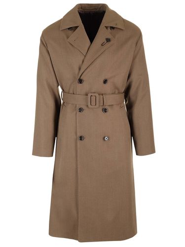 Attitude Double-breasted Trench Coat - Lardini - Modalova