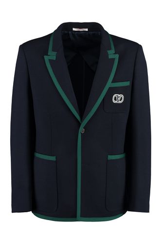 Wool Single-breasted Blazer - Valentino - Modalova