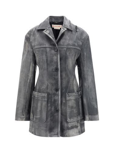 Marni Leather Jacket - Marni - Modalova