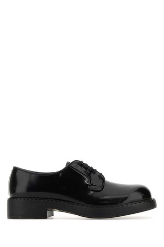 Prada Black Leather Lace-up Shoes - Prada - Modalova