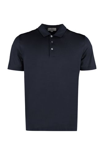 Short Sleeve Cotton Polo Shirt - Canali - Modalova