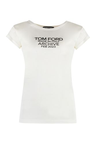 Tom Ford Silk T-shirt - Tom Ford - Modalova