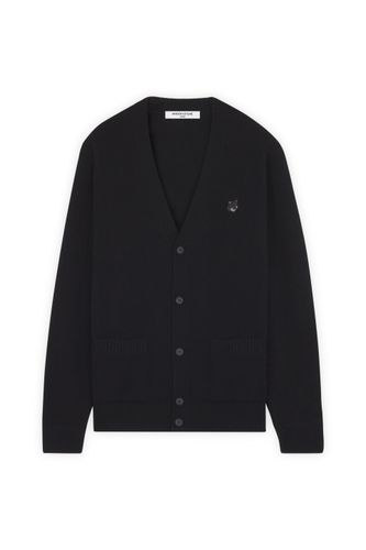 Bold Fox Head Patch Regular Cardigan In Lambswool - Maison Kitsuné - Modalova