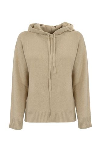 Beige Cashmere Knit Sweatshirt With Hood - Weekend Max Mara - Modalova