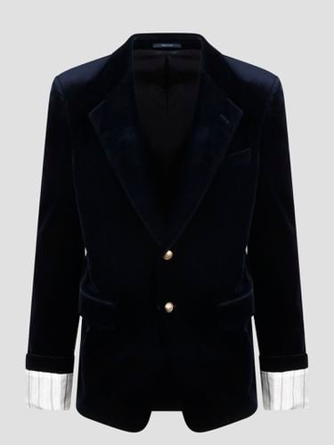 Gucci Turned-up Velvet Cuff Blazer - Gucci - Modalova