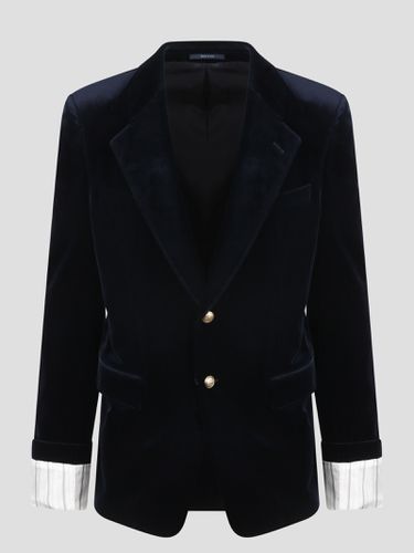 Gucci Turned-up Velvet Cuff Blazer - Gucci - Modalova