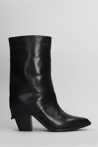 High Heels Ankle Boots In Leather - Julie Dee - Modalova