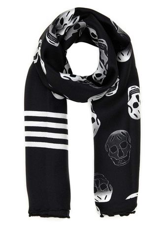 Printed Satin Foulard - Alexander McQueen - Modalova