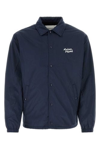 Midnight Blue Polyester Windbreaker - Maison Kitsuné - Modalova