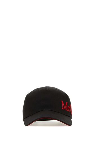 Black Cotton Baseball Hat - Alexander McQueen - Modalova