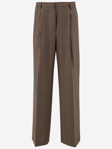 Wool Pants With Check Pattern - Dries Van Noten - Modalova