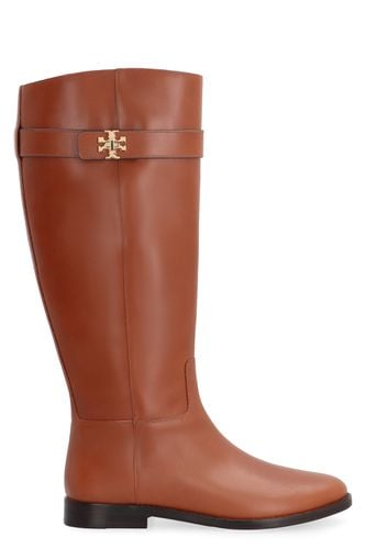 Lock Ridin Brown Leather Boots - Tory Burch - Modalova