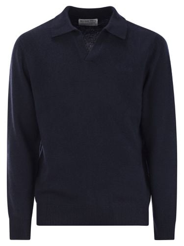 Cashmere Blend Jumper With Polo Neck - MC2 Saint Barth - Modalova