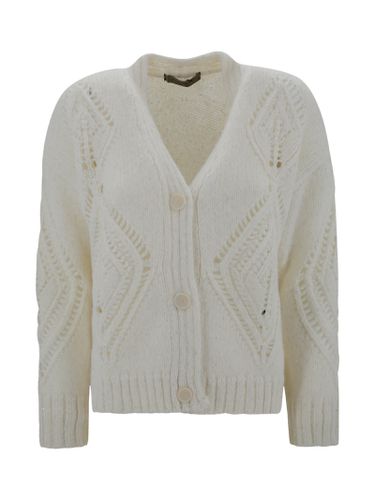 D. Exterior Perforated Short Lurex Cardigan - D.Exterior - Modalova